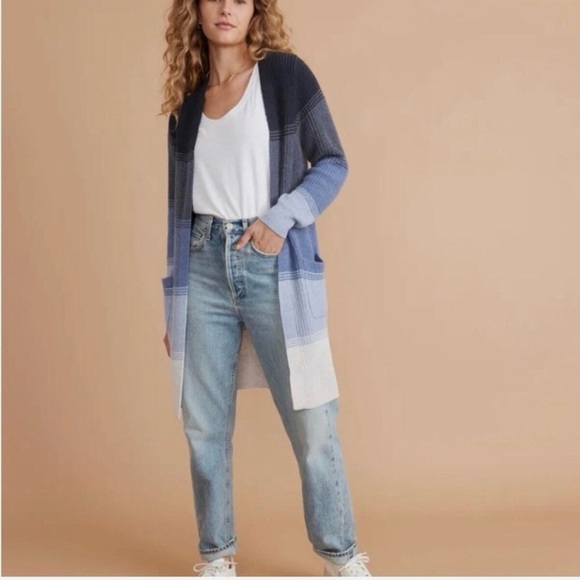 Marine Layer Cabin Cardigan Blue Ombre - Picture 3 of 9
